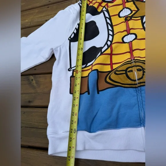 Disney Parks Pixar Toy Story Woody Hooded Costume Full Zip Hoodie Size XL - Picture 2 of 12